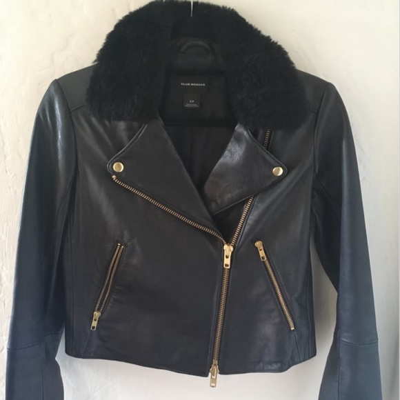 Club Monaco Kenzie Leather Jacket - Picture 1 of 5